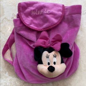 Minnie Mouse Mini Drawstring Fabric Backpack